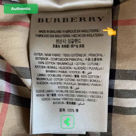 burberry oval hat labels|burberry coats wash tag.